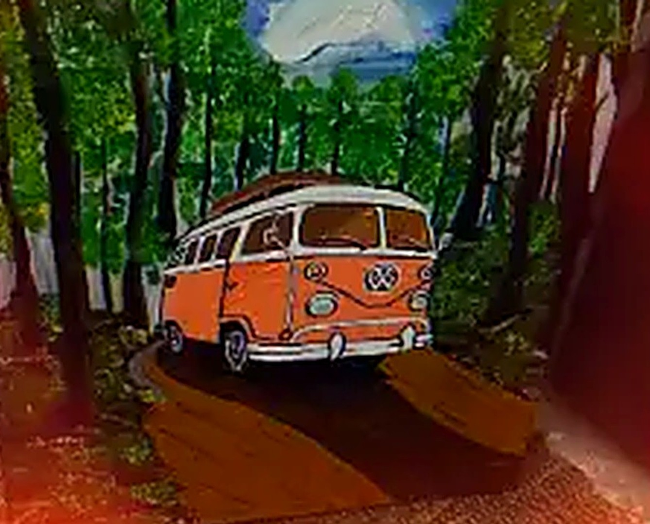 Van in the Pines