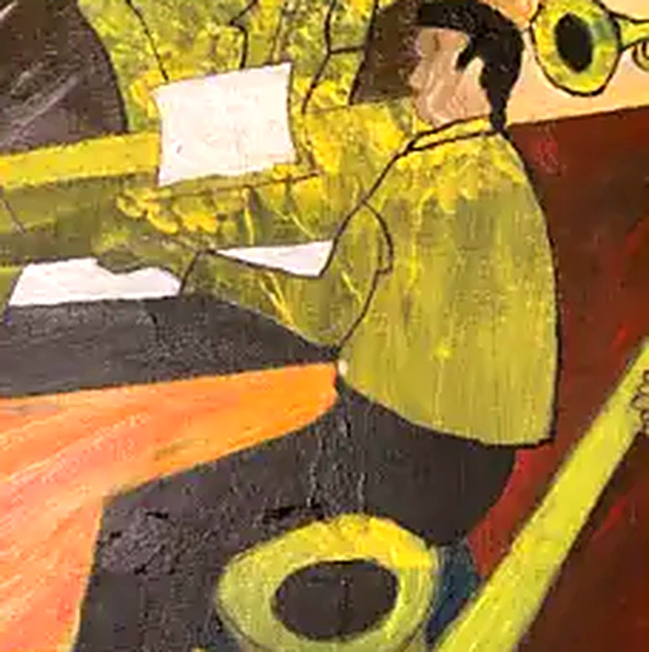 The Pianist in Ochre